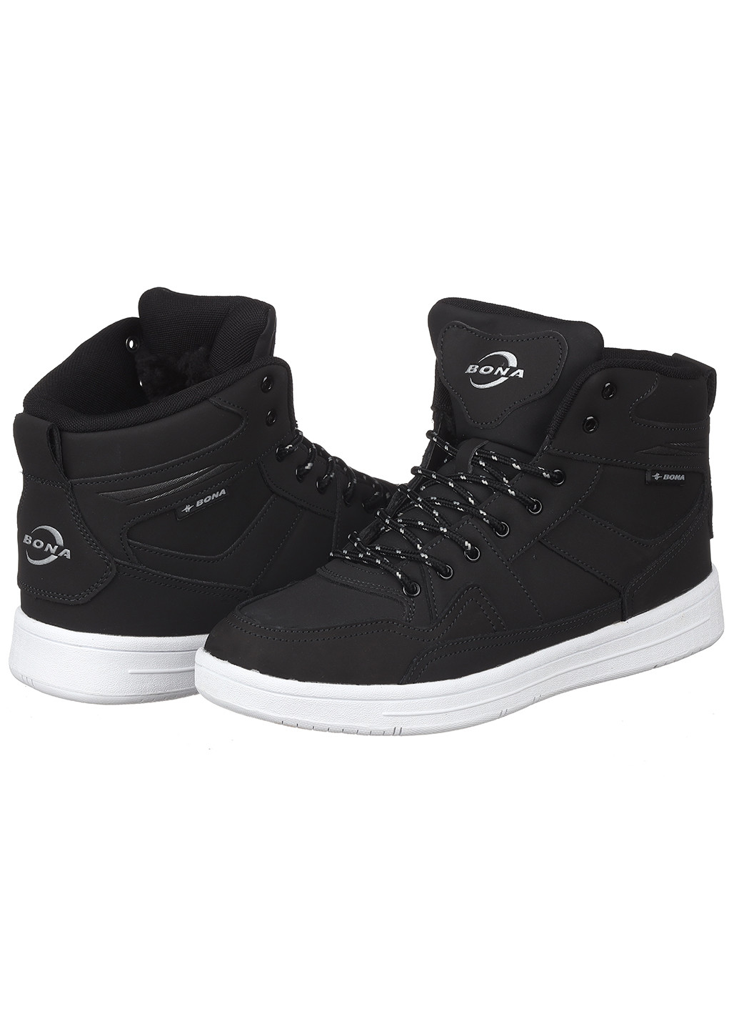 Черные зимние мужские кроссовки 853d-6 Bona