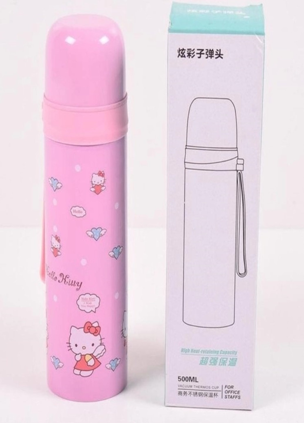 Термос вакуумный металлический Hello Kitty 500мл BN 054 No Brand (267230176)