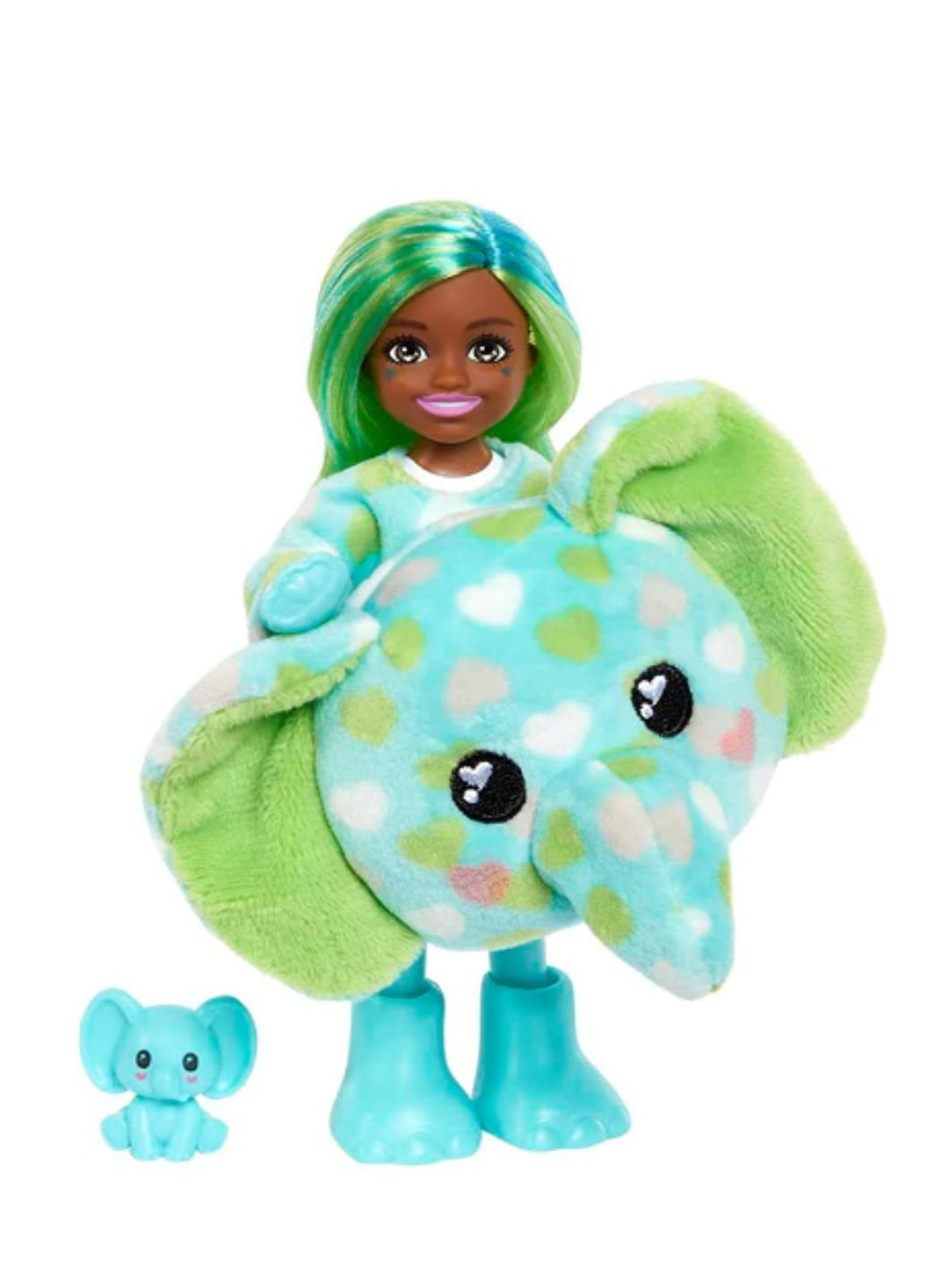 Лялька маленька Barbie Cutie Reveal Chelsea із серії Jungle в костюмі слона Mattel (267147896)