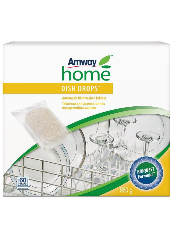 DISH DROPS Таблетки для посудомоечных машин 60 табл. Amway (267229401)