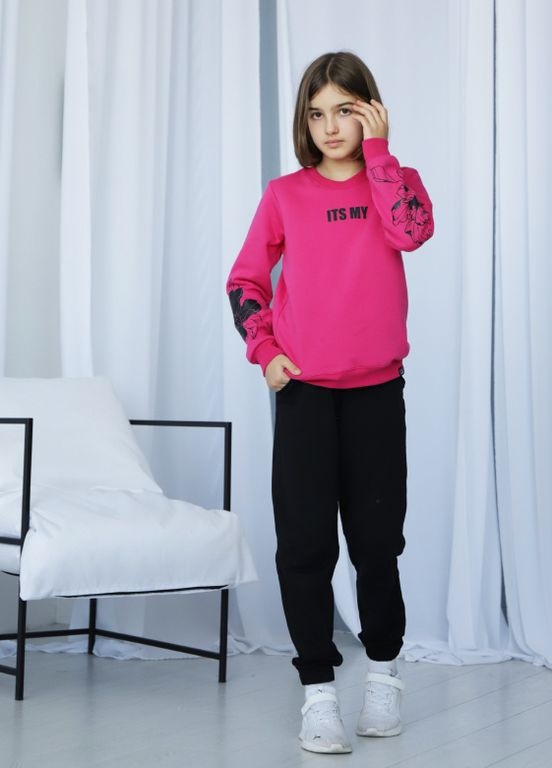 Малиновый демисезонный подростковый свитшот для девушки *its my* gbi teens Габби