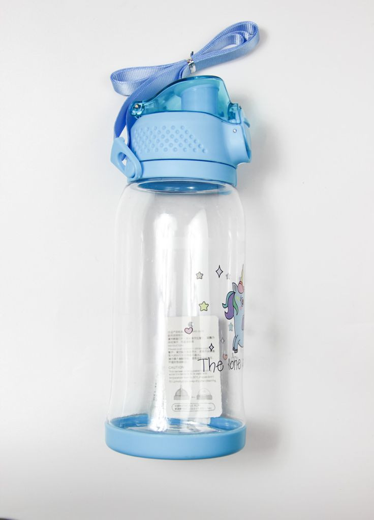Детская бутылочка для питья с ремешком "Единорог" 580мл Home (267086187)