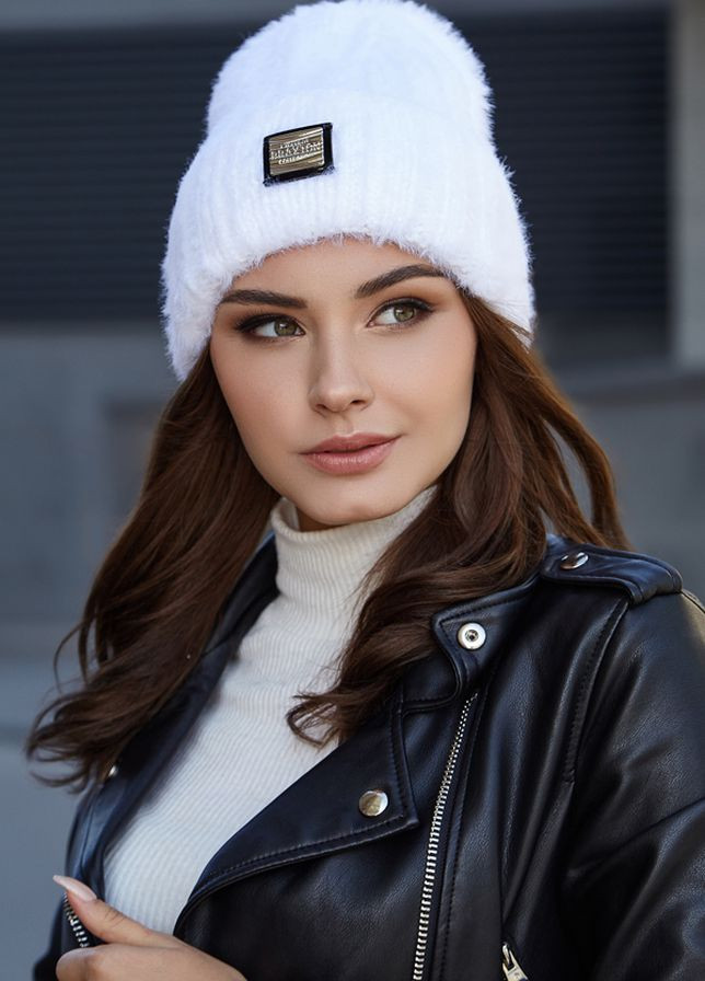 Шапка пушистая, с флисовой полоской Braxton (267085912)