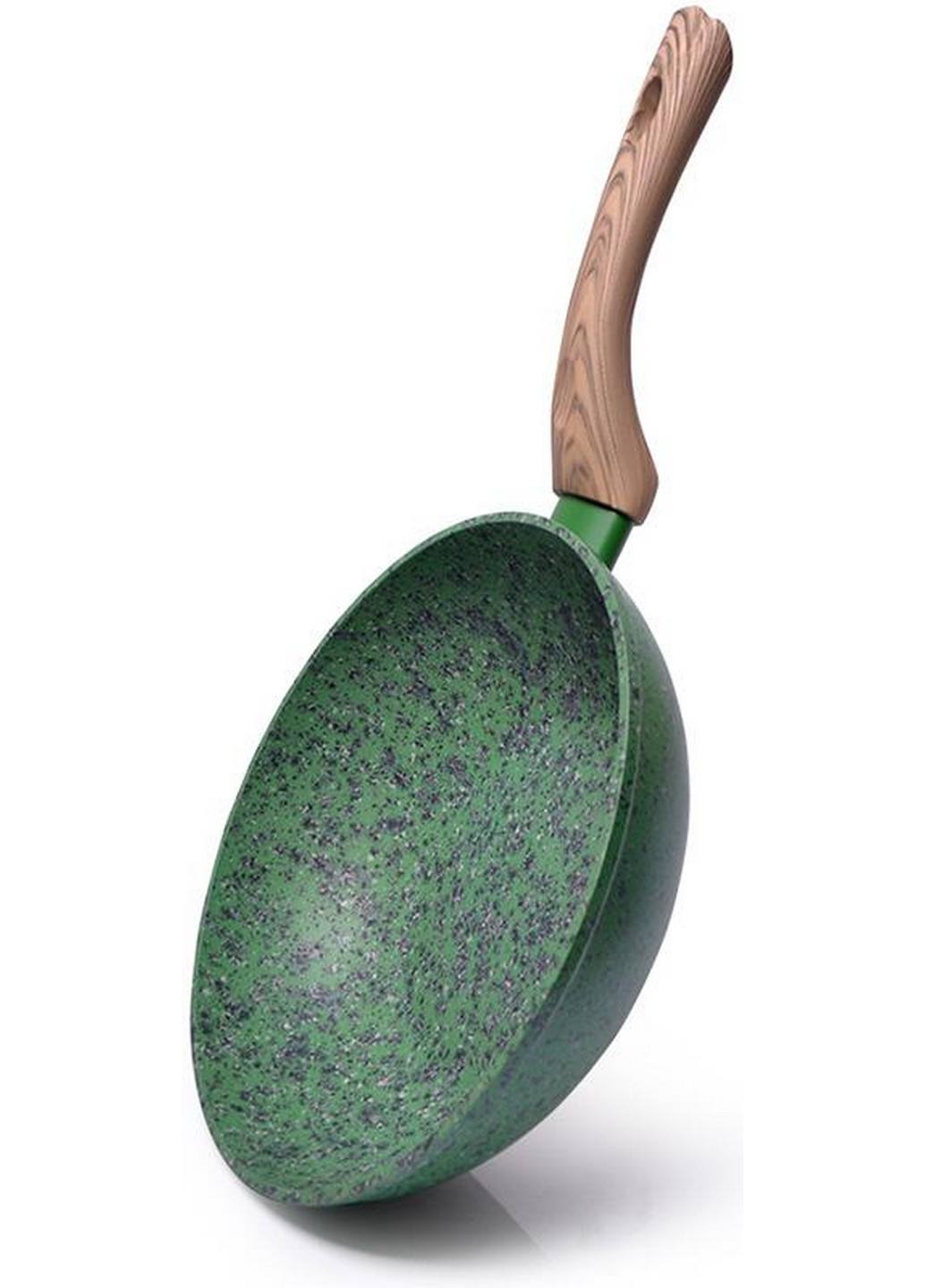 Сковорода-вок Malachite с антипригарным покрытием EcoStone Ø24х7 см Fissman (267149477)