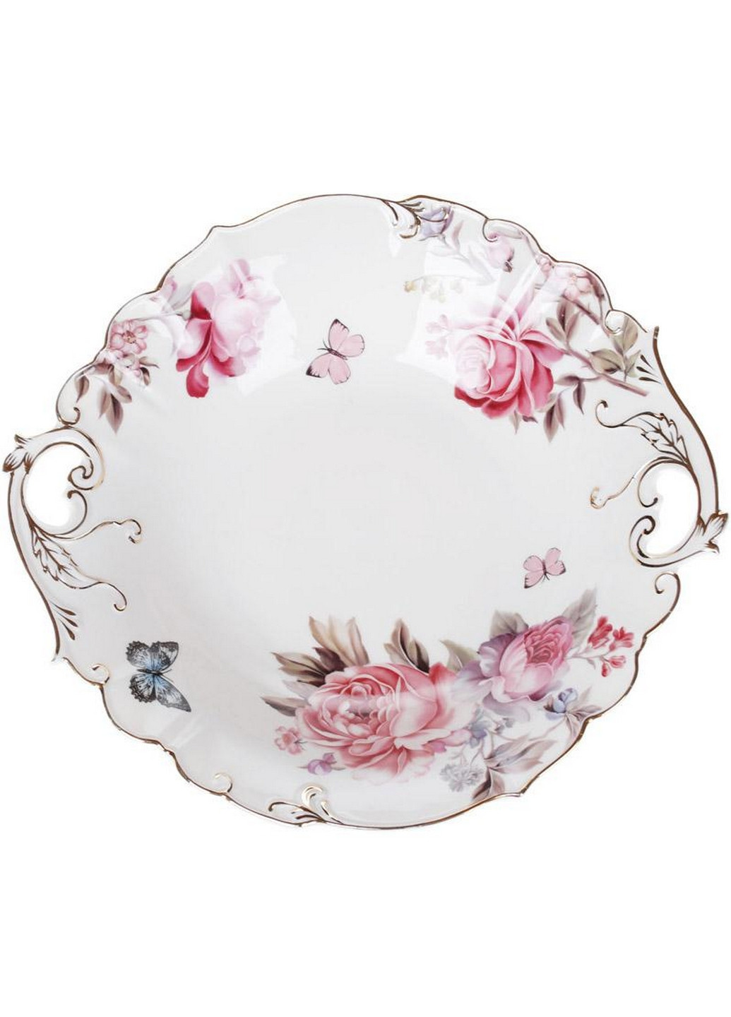 Салатник фарфоровый "Версаль" с ручками 30х28х6 см Bona (267148885)