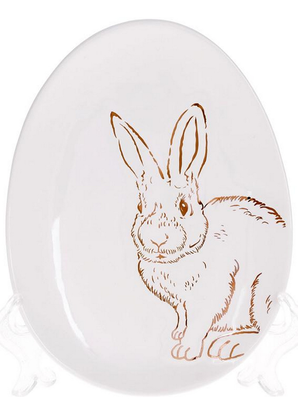Набір 6 керамічних овальних страв "Bunny" 16,5х12х2 см Bona (267148916)