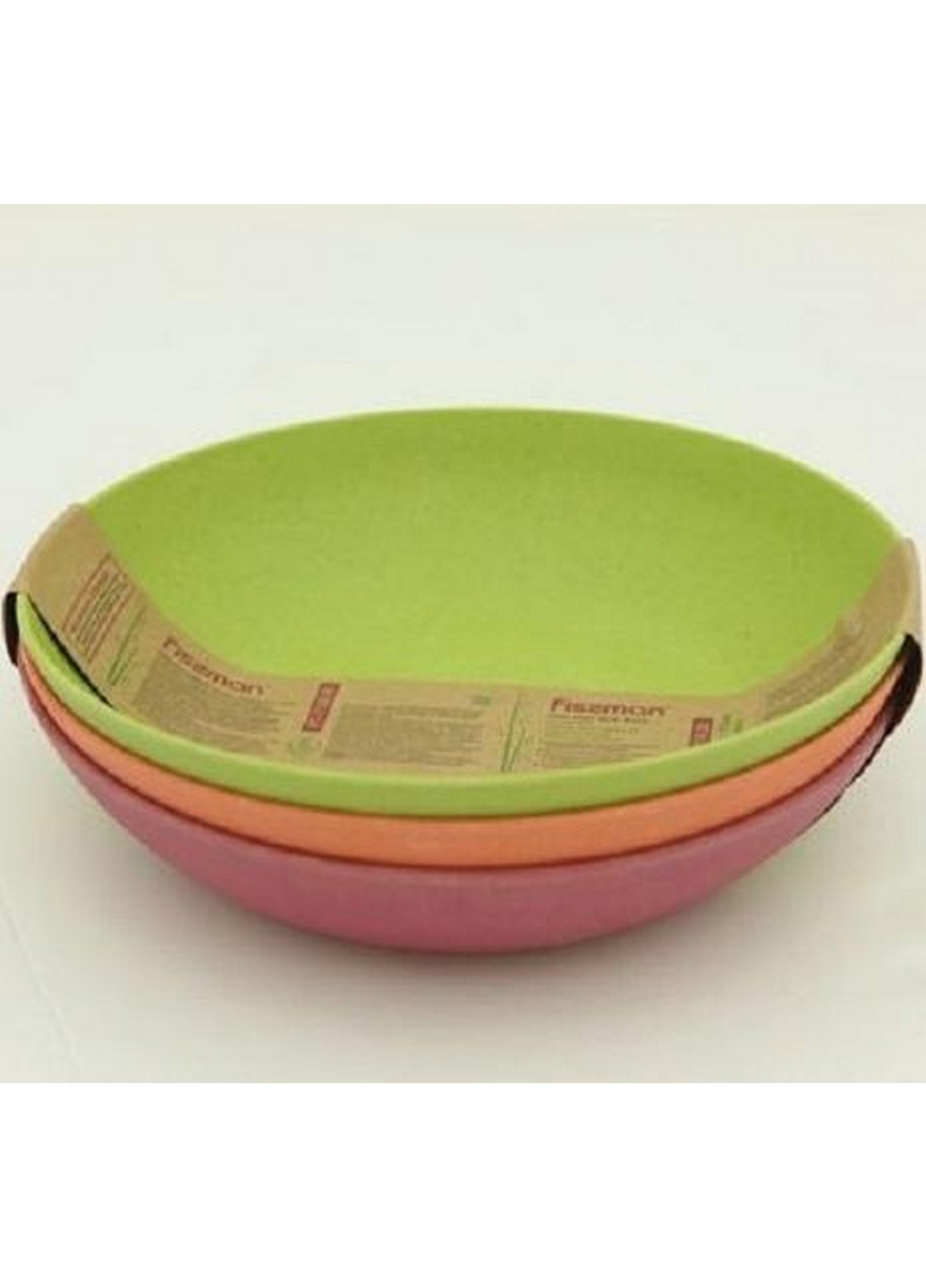 Набір 3 глибоких тарілки Fiber з бамбукового волокна Ø20 см Fissman (267149025)