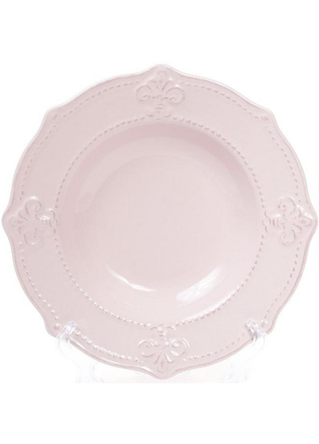 Набір 6 супових тарілок Leeds Королівська Лілія Ø22,8 см (Ø9,6 см) Bona (267148853)