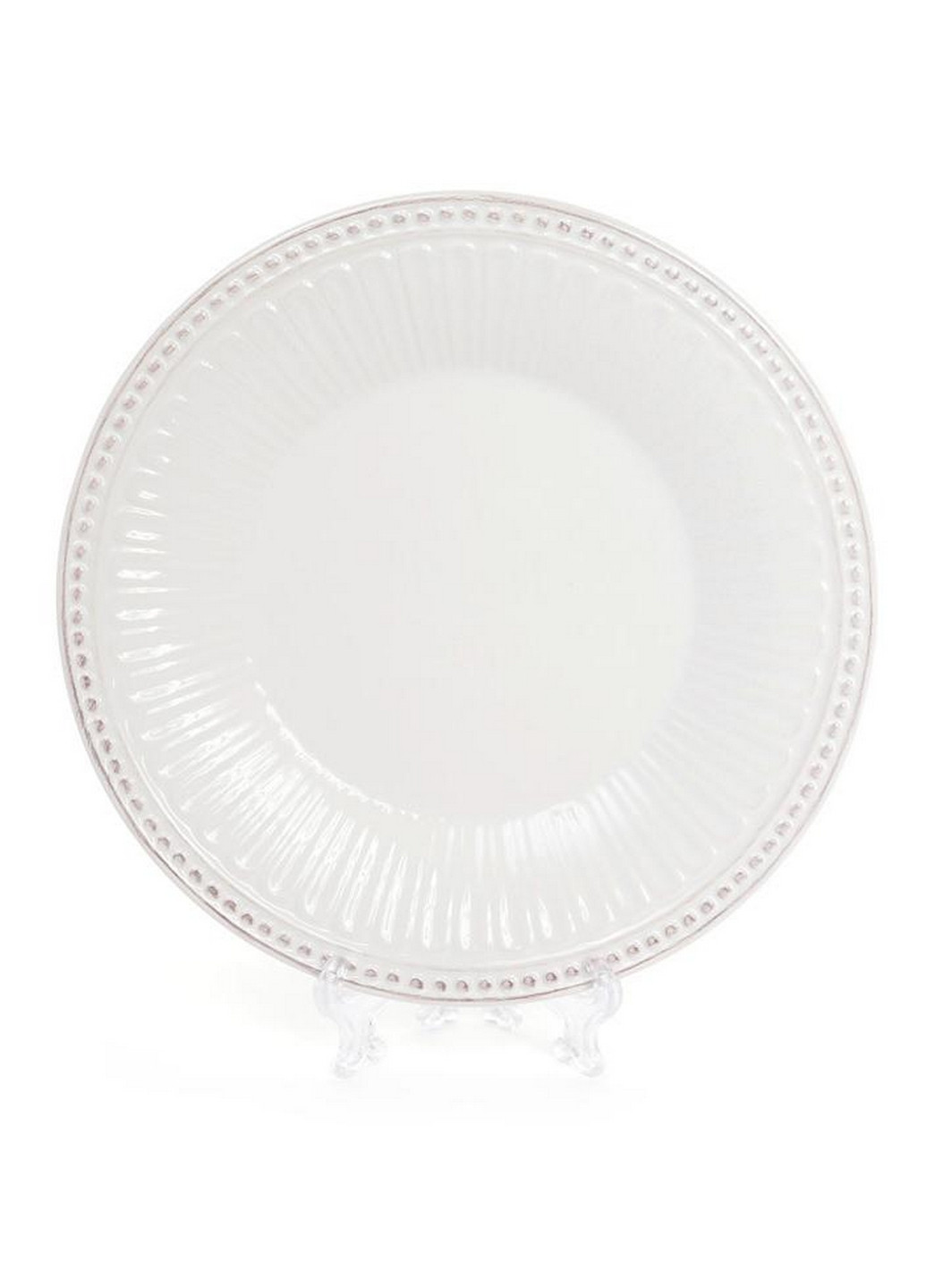 Набор 4 обеденные тарелки Stone Flower, "винтажная" керамика Ø20,2х2,2 см Bona (267148965)