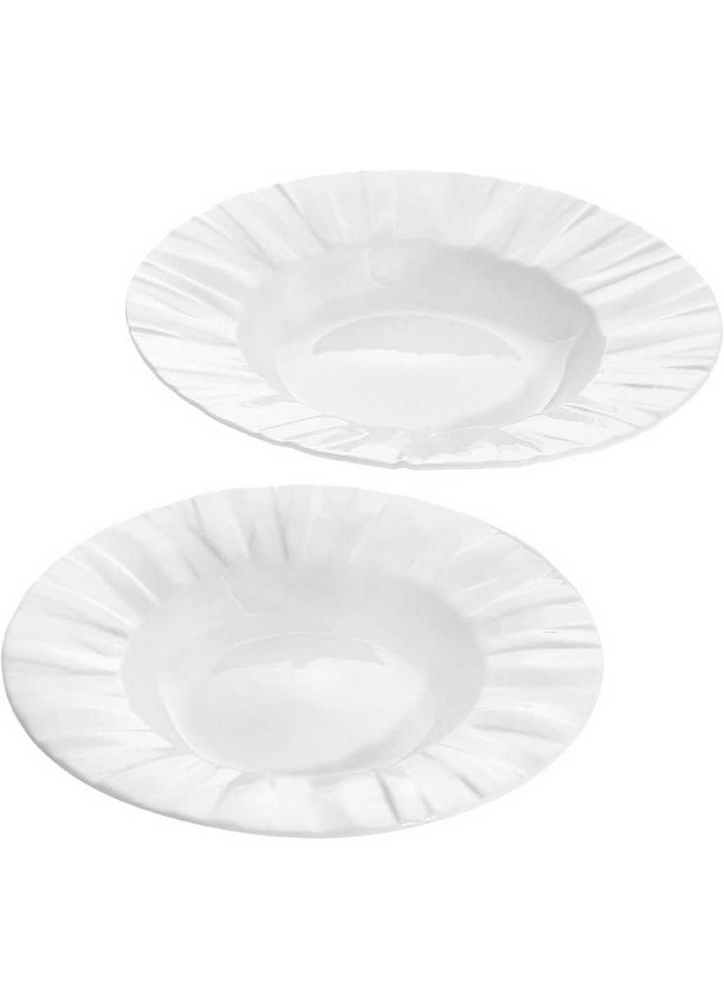 Набор 3 суповых тарелок "White City", фарфор Ø21х3,5 см Bona (267148948)