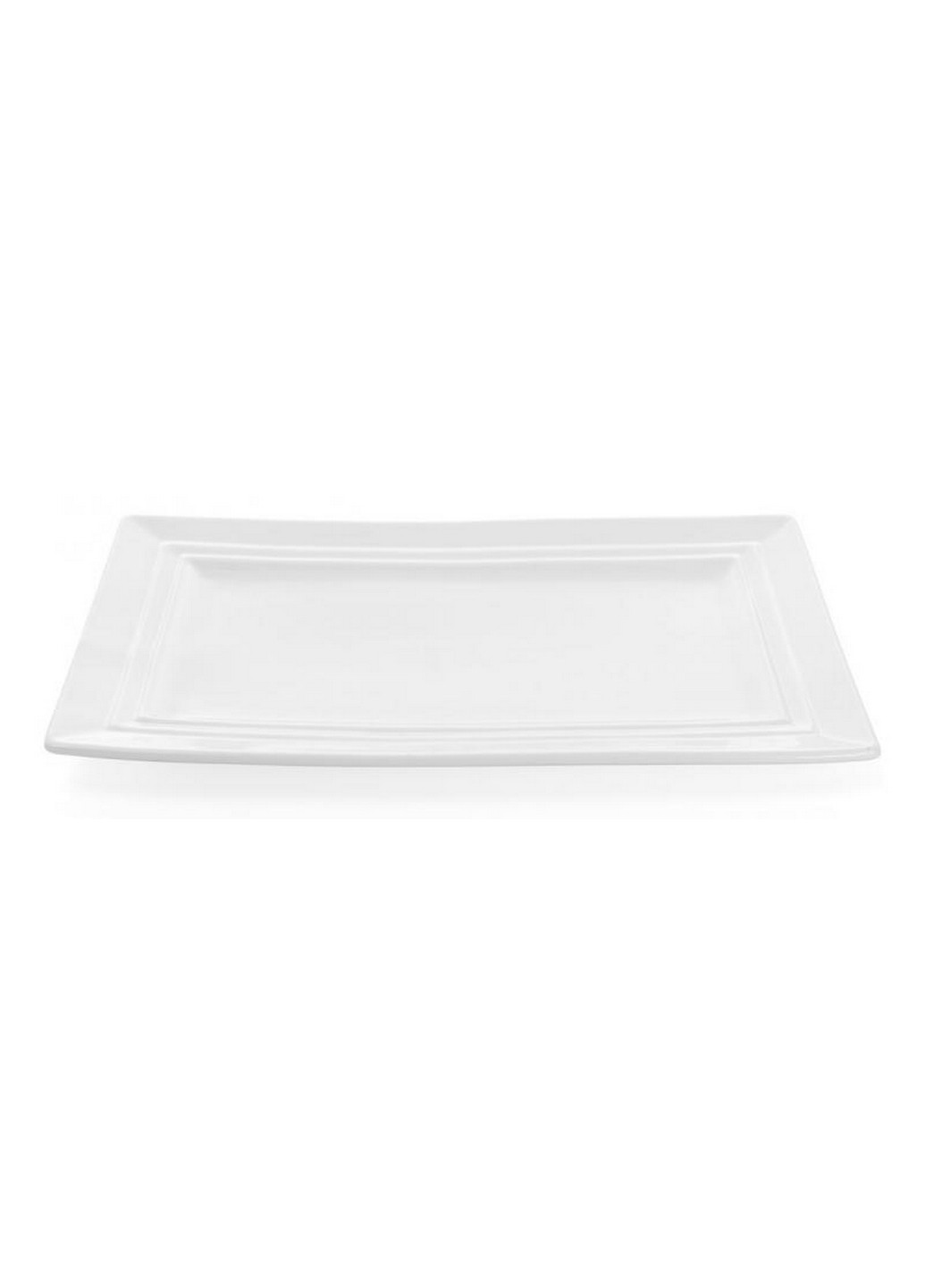 Набор 6 прямоугольных тарелок "White City" фарфор 25х15 см Bona (267148951)
