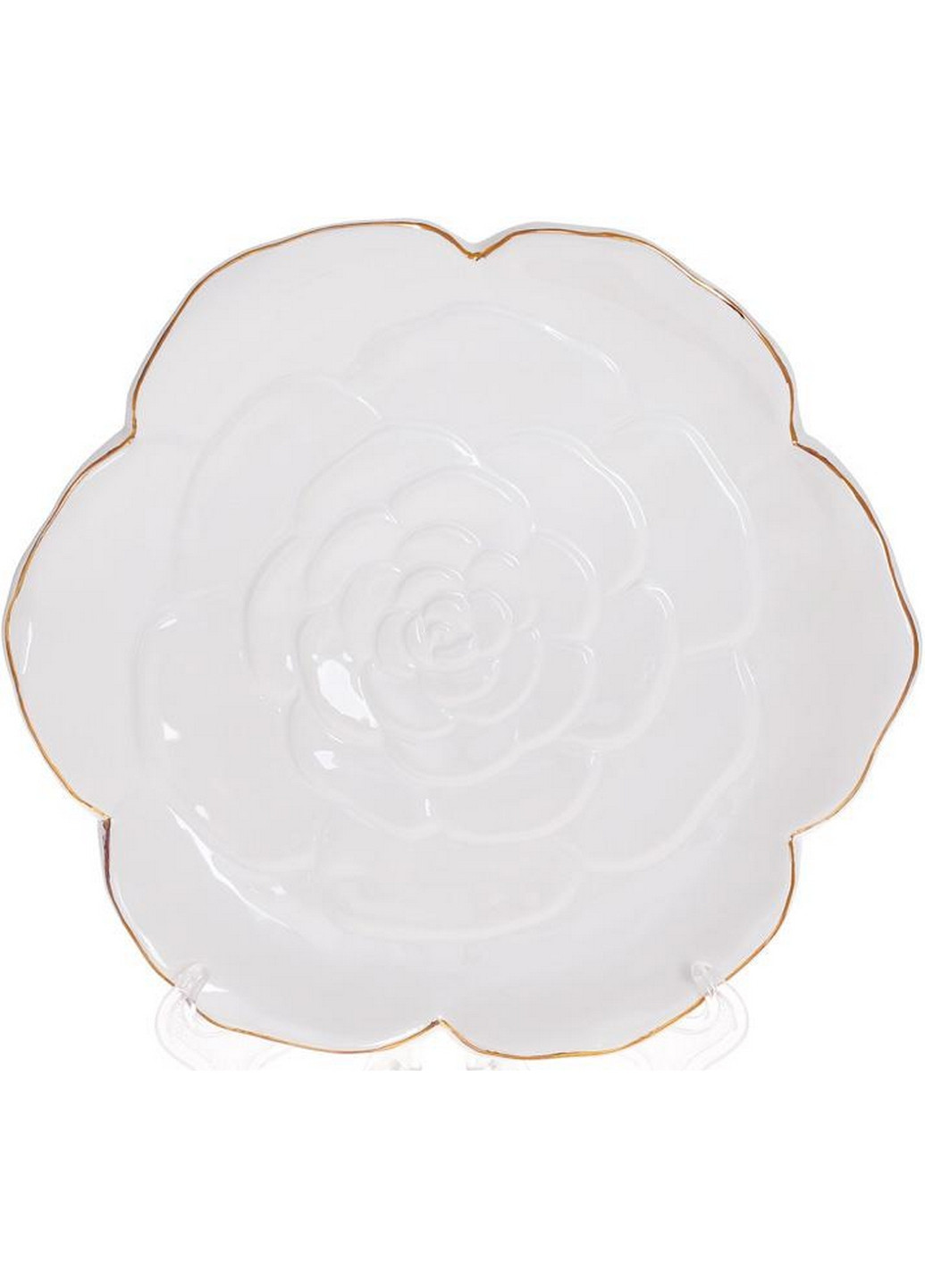 Набор 4 керамических тарелки "Rose" Ø23х3 см Bona (267148891)
