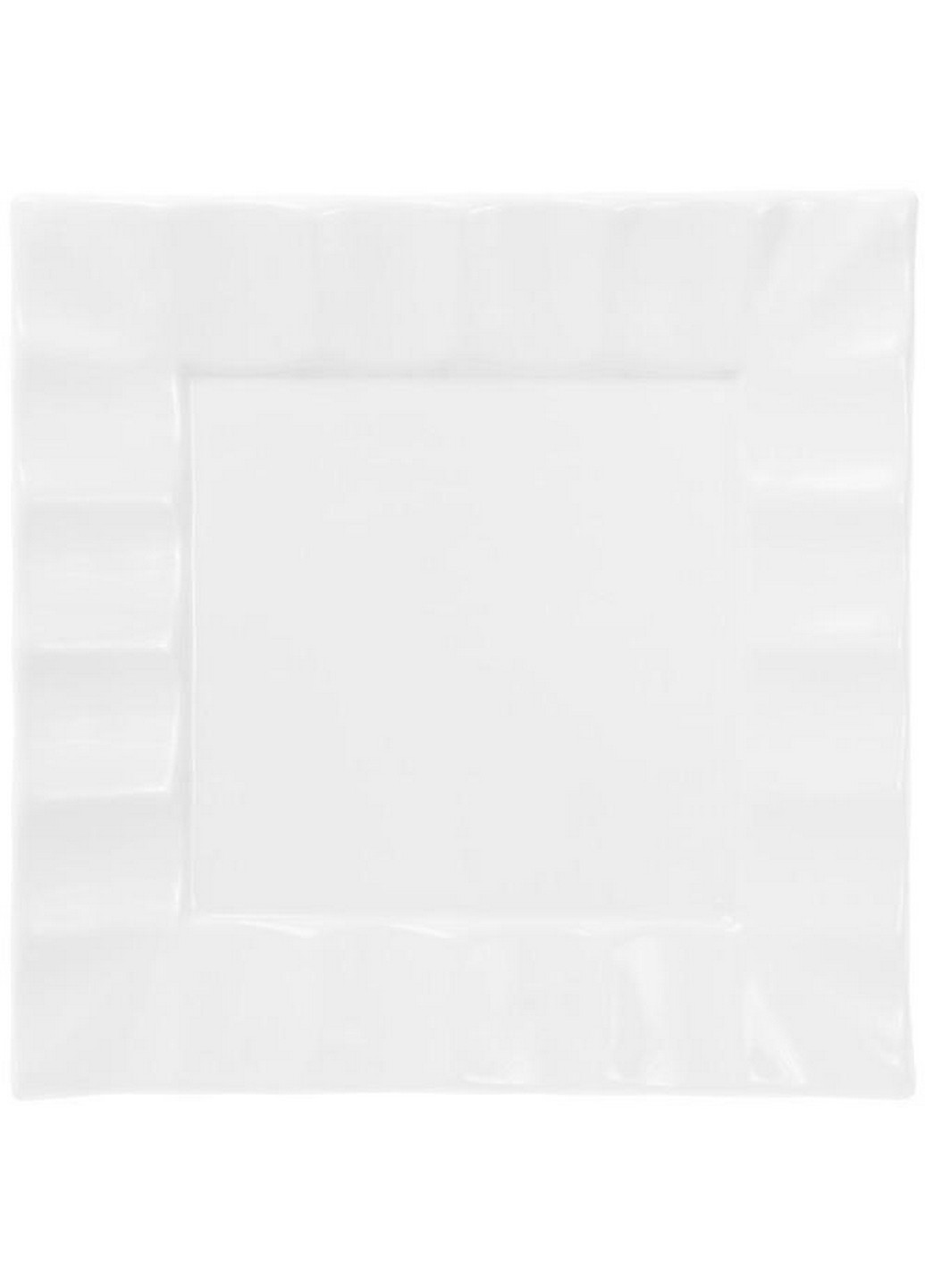 Набір 2 фарфорові тарілки "White City Хвиля" порцеляна 28х28 см Bona (267148942)