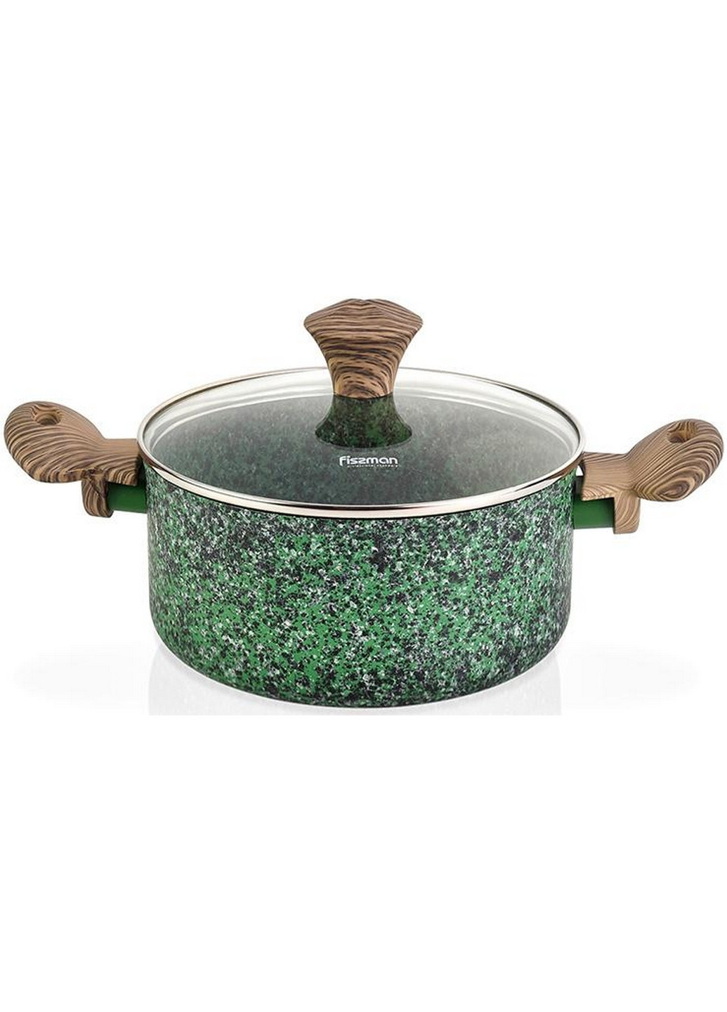 Каструля Malachite з антипригарним покриттям EcoStone Ø24х Ø22х10,9 см Fissman (267149455)