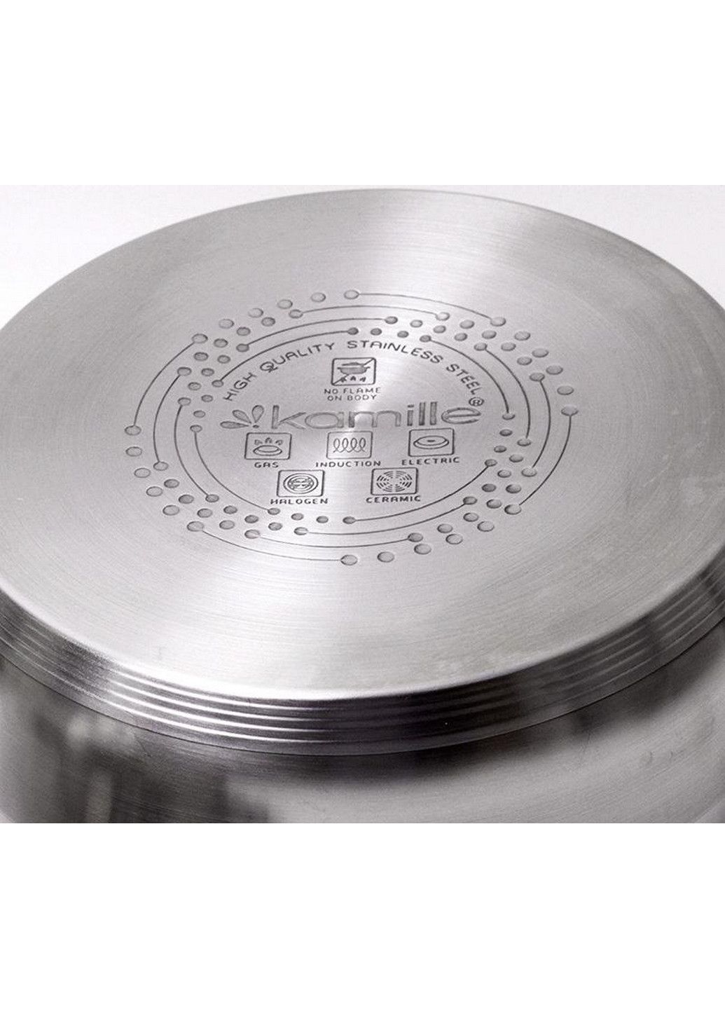 Набор кухонной посуды Mystery 12 предметов Ø16х10,5 см, Ø18х11,5 см, Ø20х12,5см, Ø24х14,5 см, Ø16х10,5 см, Ø24х7,5 см Kamille (267149387)