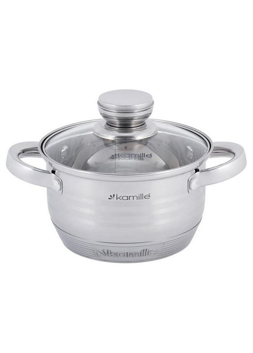 Каструля Desiree з нержавіючої сталі з 9-шаровим індукційним дном Ø18х10,5 см Kamille (267149337)