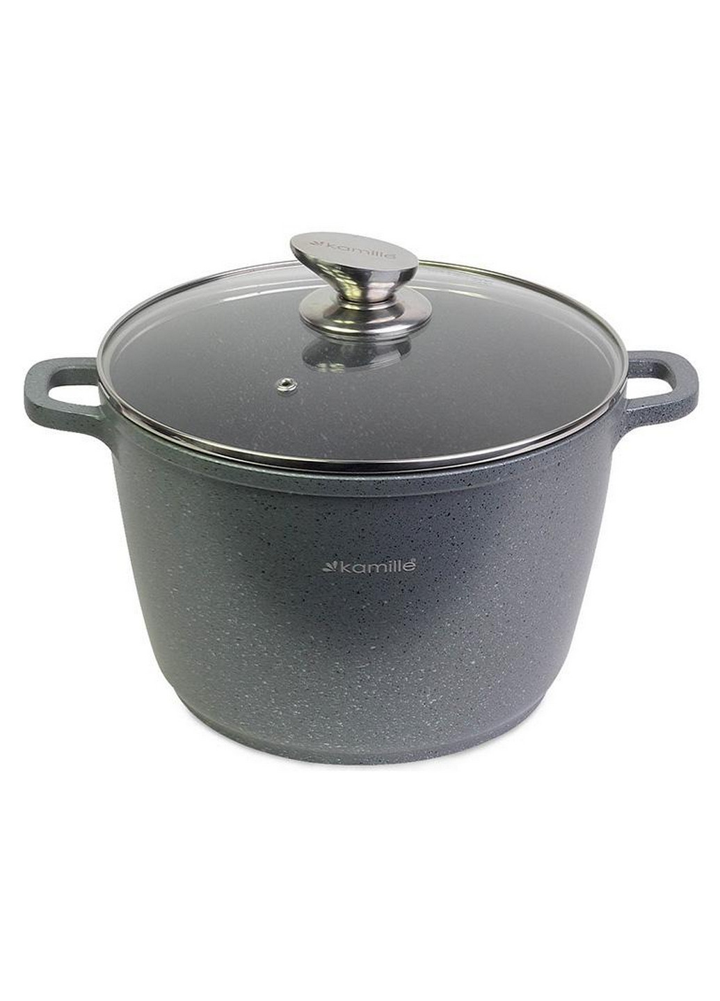 Кастрюля Landes Grey с литыми алюминиевыми ручками Ø24х16,5 см Kamille (267149315)