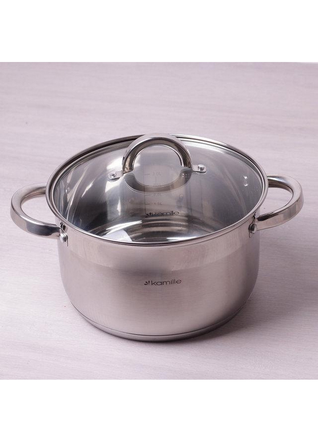 Каструля Mystery зі скляною кришкою Ø22х13,5 см Kamille (267149273)