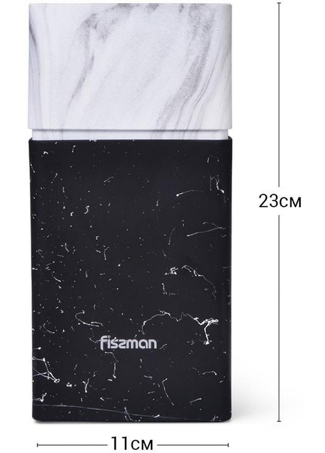 Колода-подставка для ножей Marble, пластик 11х23 см Fissman (267149427)