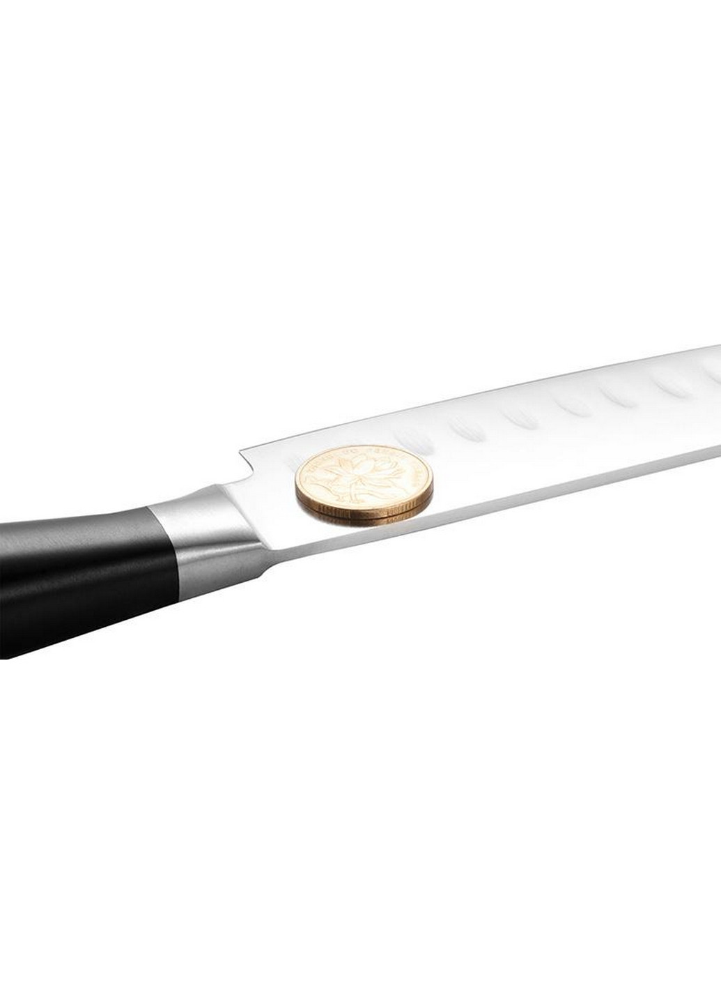 Нож сантоку Elegance из высоколегированной нержавеющей стали 13х11,5 см Fissman (267149502)
