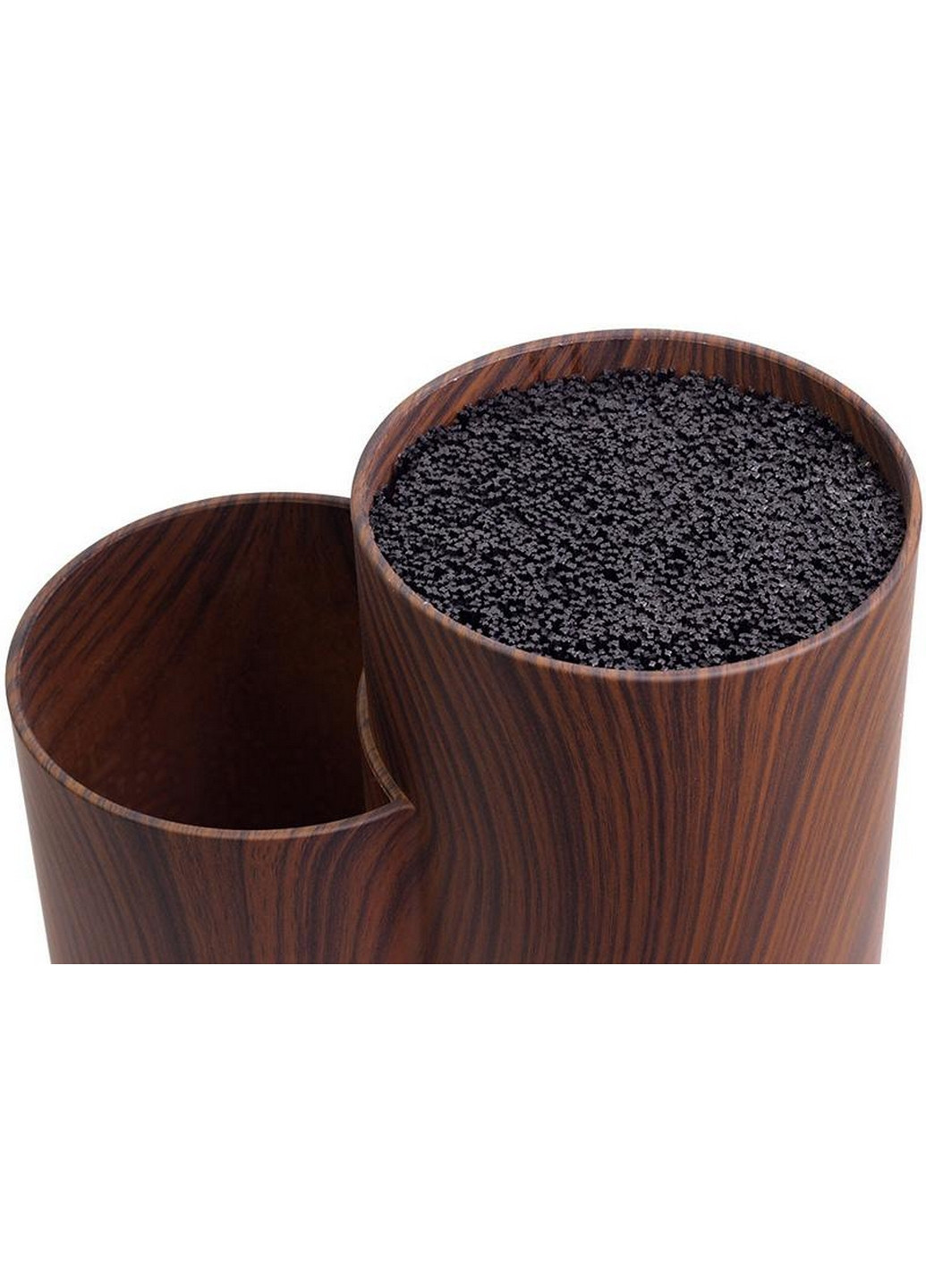 Колода для ножів Brash Stand Wood пластикова подвійна 12х22,5х20 см Kamille (267150119)