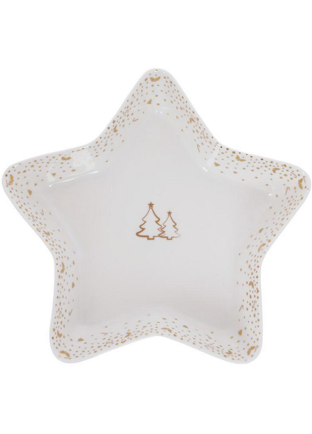 Страва у формі зірки "Зимова феєрія", фарфорова 28 Bona (267149879)