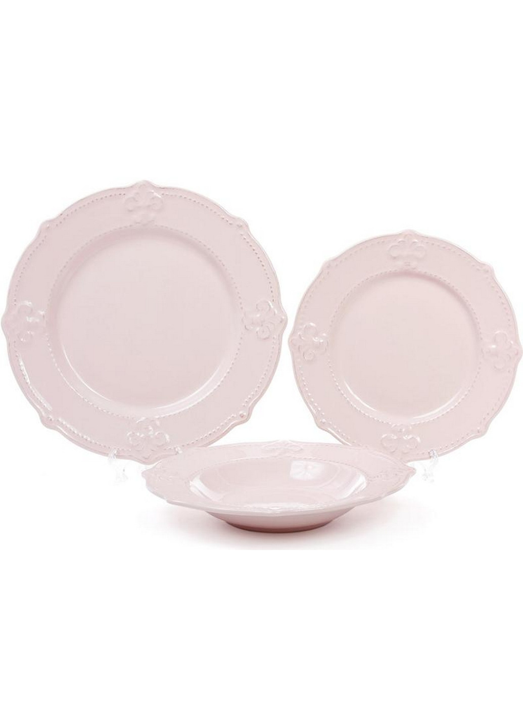 Набір 6 супових тарілок Leeds Королівська Лілія Ø22,8 см (Ø9,6 см) Bona (267149838)