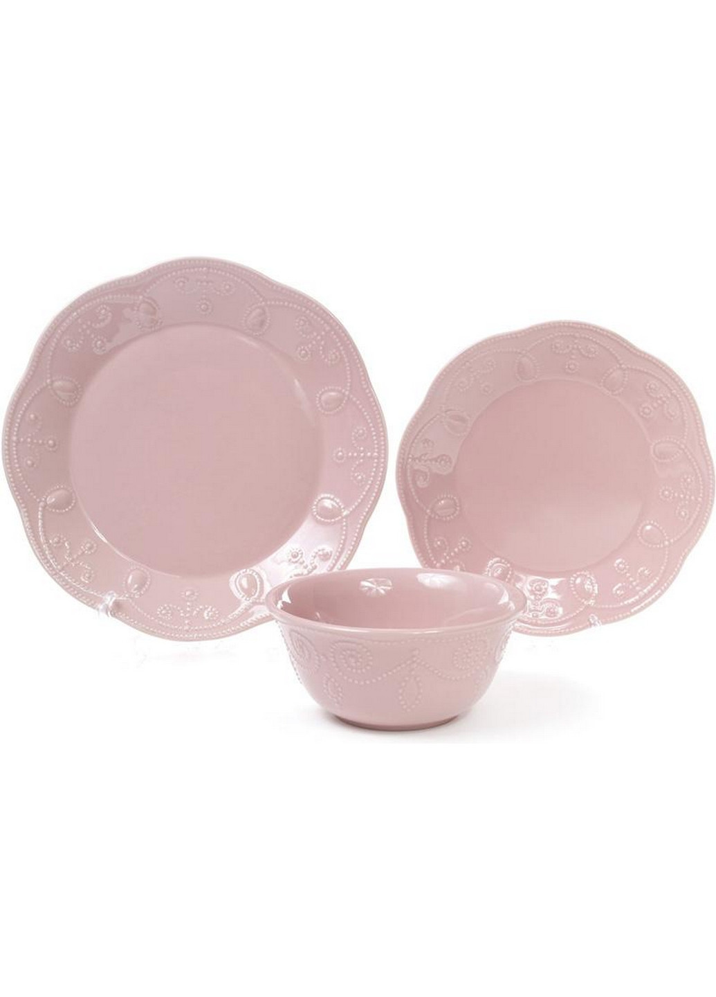 Набір 6 десертних тарілок Leeds Ceramics, кам'яна кераміка Ø23х2,8 см Bona (267149908)