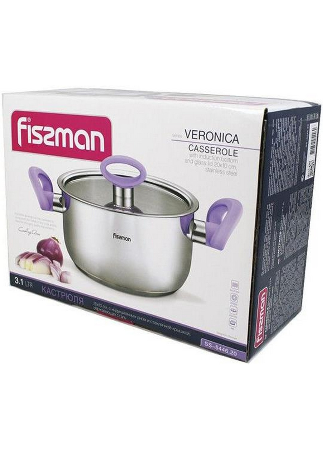 Кастрюля Veronica с бакелитовыми ручками Ø20х10 см Fissman (267150201)