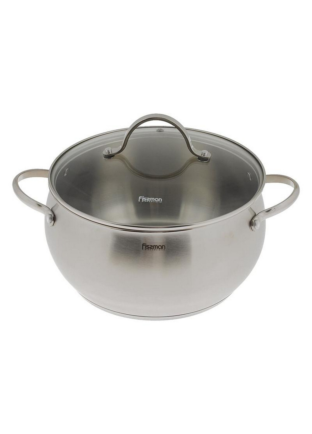 Кастрюля Martinez пузатая из нержавеющей стали Ø16х9хØ13 см Fissman (267150207)