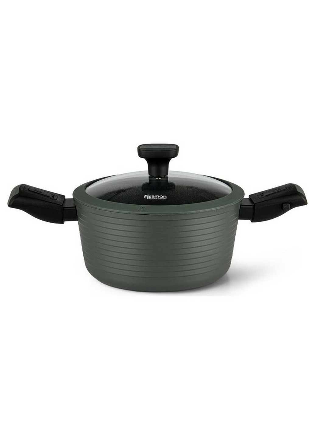 Кастрюля Brilliant со съемными ручками Ø24хØ20х12 см Fissman (267150317)