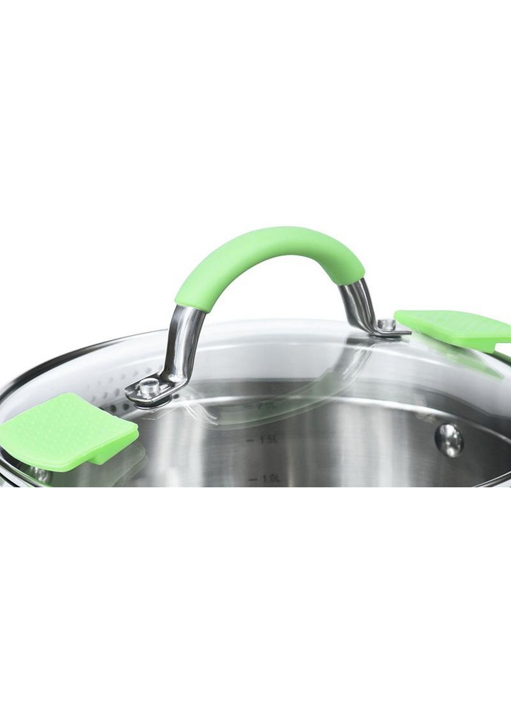 Кастрюля Charlotte с крышкой-дуршлагом Ø20хØ15х10 см Fissman (267150168)