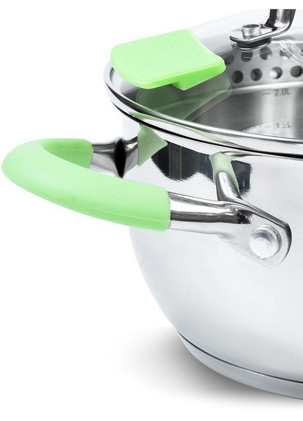 Кастрюля Charlotte с крышкой-дуршлагом Ø20хØ15х10 см Fissman (267150168)