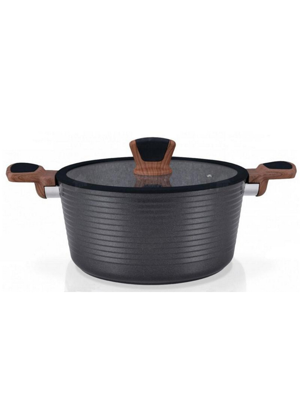 Каструля Diamond Grey Ø24хØ18х12 см Fissman (267150313)