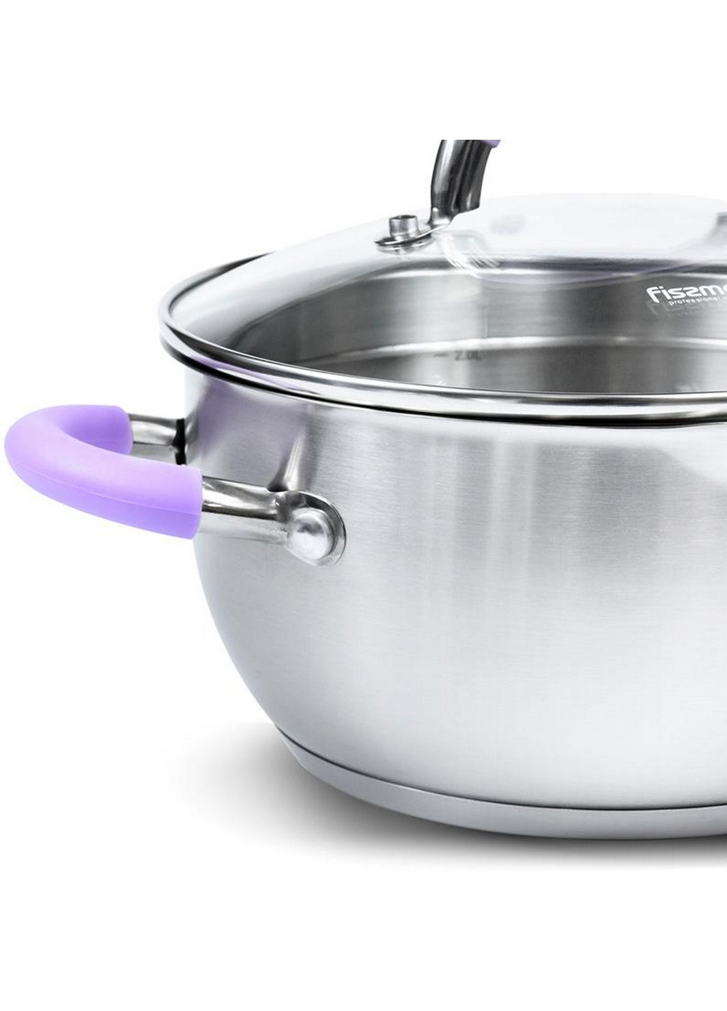 Кастрюля Annette из нержавеющей стали с крышкой-дуршлагом Ø20хØ15х10 см Fissman (267150166)
