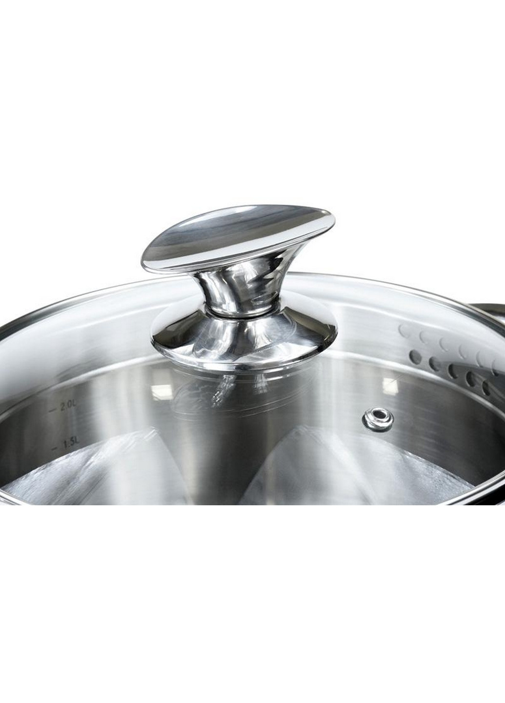 Каструля Elegance із нержавіючої сталі Ø20хØ18,5х10 см Fissman (267150359)