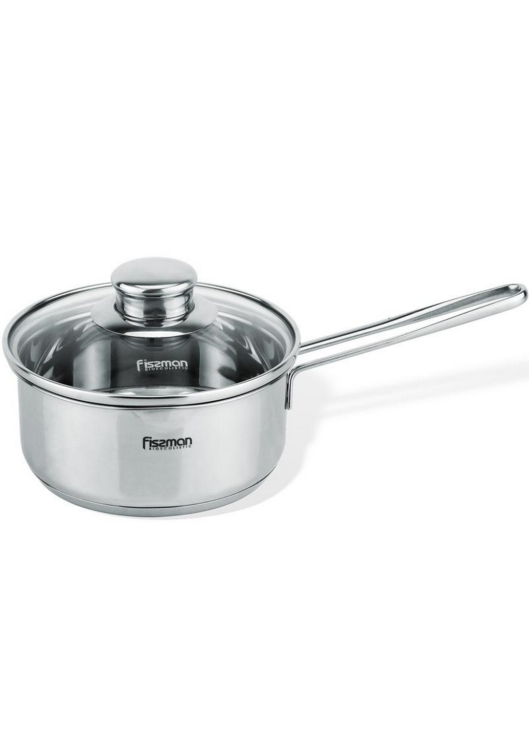 Ковш BAMBINO со стеклянной крышкой Ø14х6,5 см Fissman (267150305)