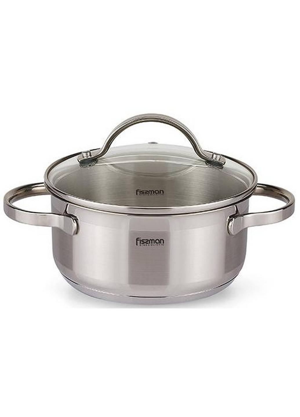 Каструля Luminosa індукційна зі скляною кришкою Ø24х11,5 см Fissman (267150160)