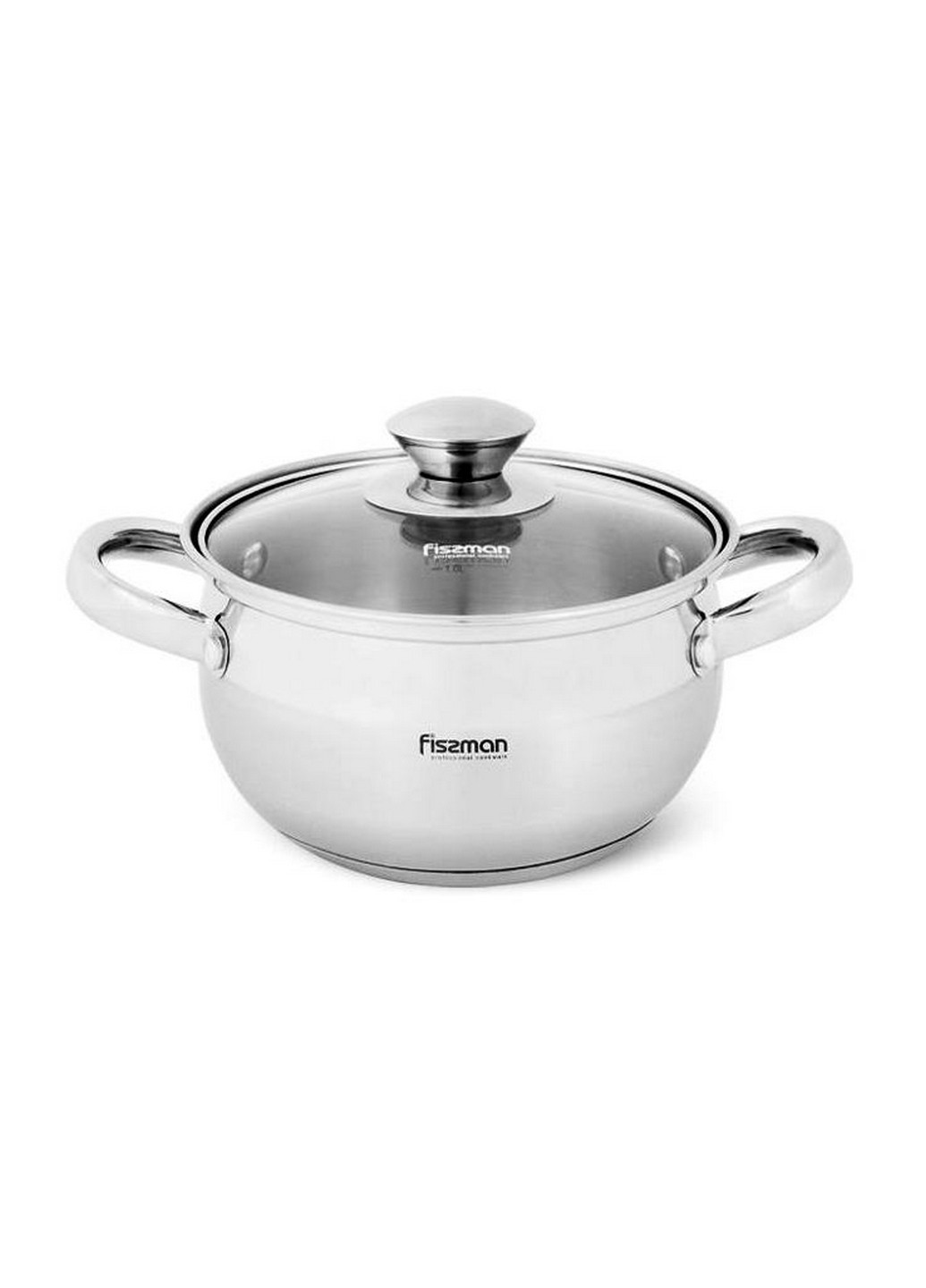 Каструля Prime з нержавіючої сталі Ø16х9,5хØ12,5 см Fissman (267150190)