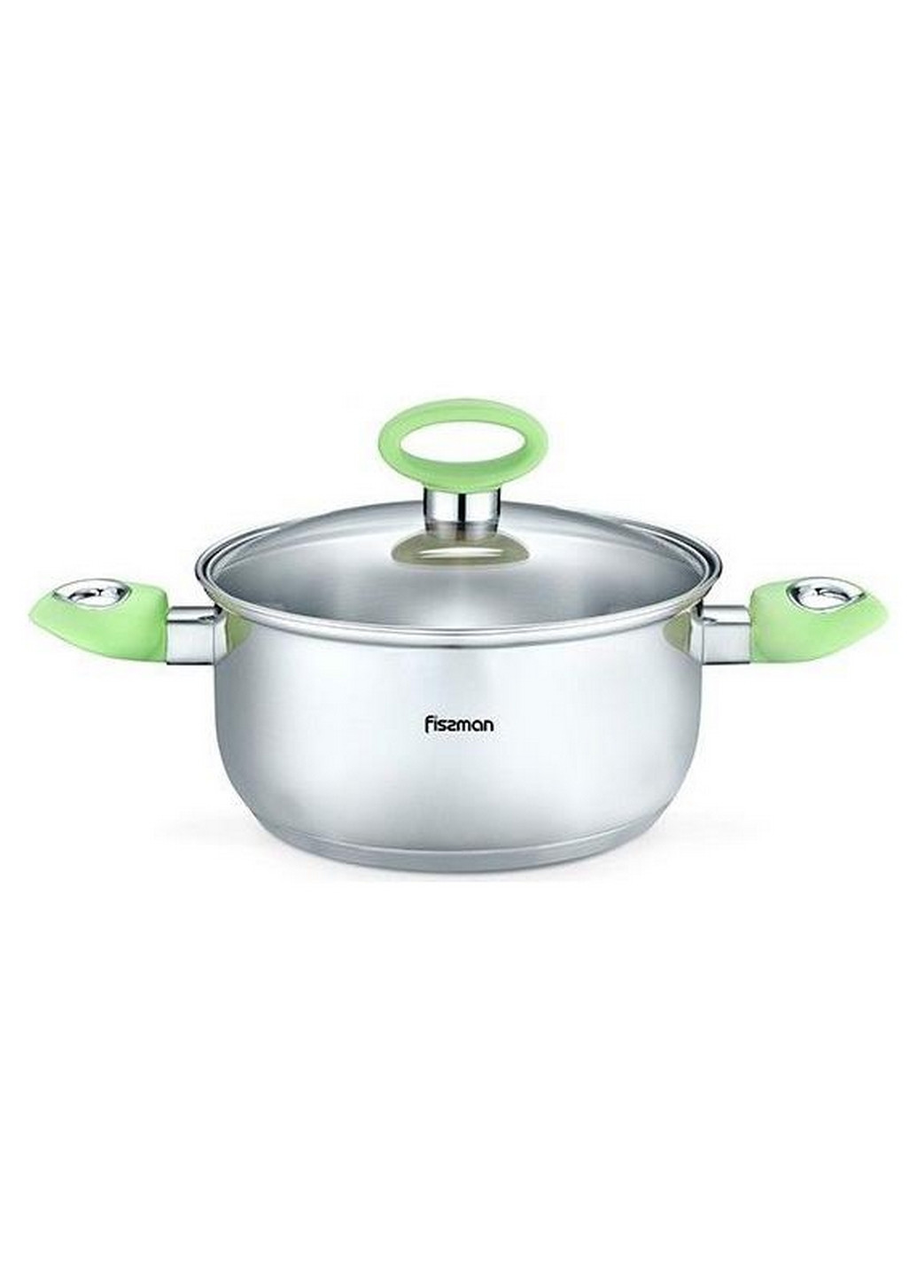 Каструля Janet із нержавіючої сталі з індукційним дном Ø20х10 см, Fissman (267150276)