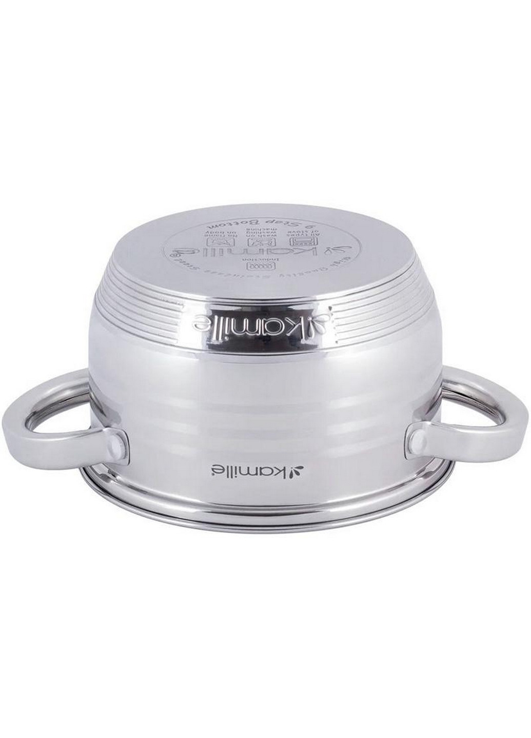 Кастрюля Desiree из нержавеющей стали с 9-слойным индукционным дном Ø18х10,5 см Kamille (267150083)