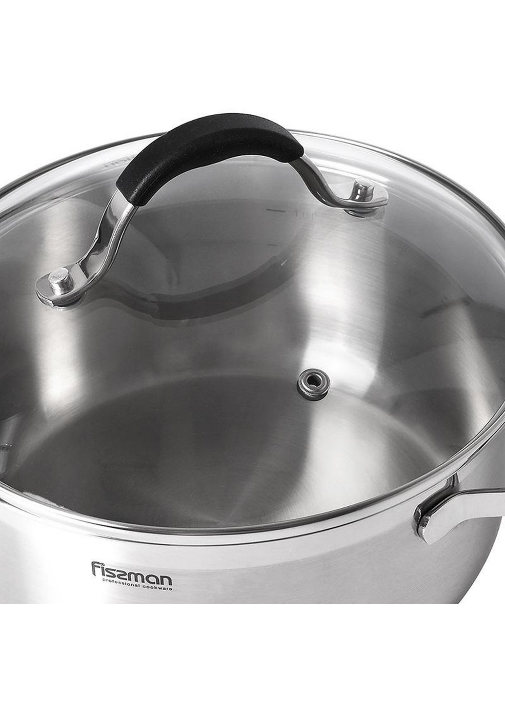 Кастрюля Magnifika с силиконовыми накладками на ручках Ø18хØ15х8,5 см Fissman (267150141)