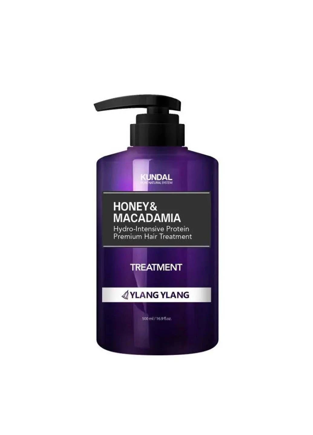 Поживний кондиціонер з медом та олією макадамії Honey & Macadamia Protein Hair Treatment Ylang Ylang 500 мл Kundal (267157480)