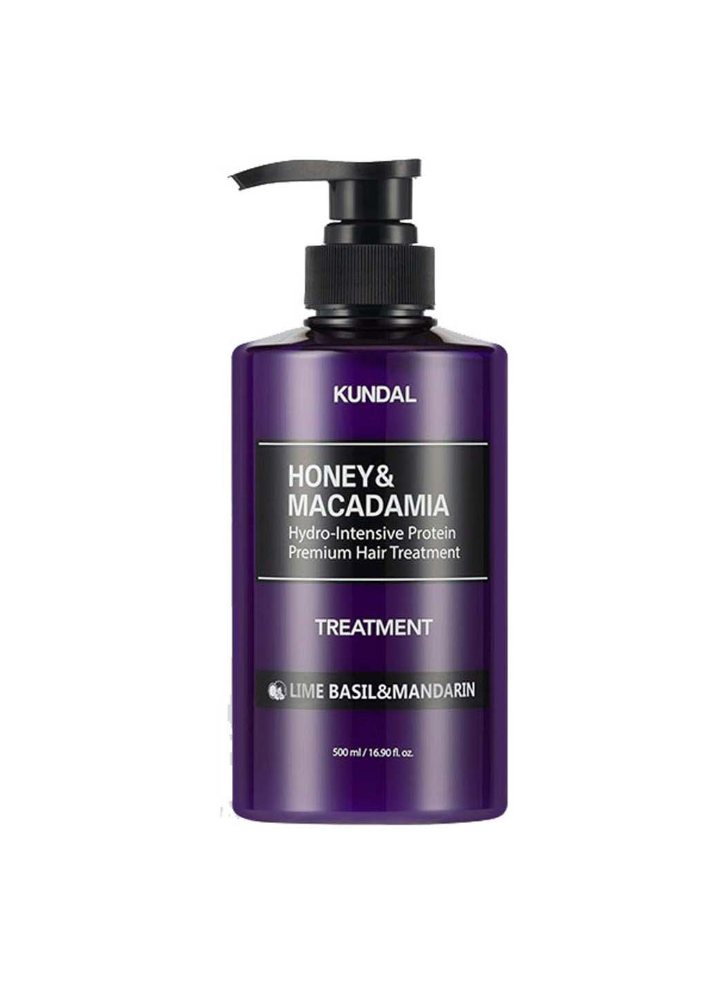 Питательный кондиционер Honey & Macadamia Protein Hair Treatment Lime Basil & Mandarin 500 мл Kundal (267157477)