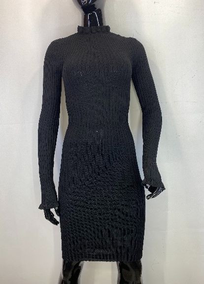 Чорна кежуал сукня сукня-водолазка Pieces однотонна
