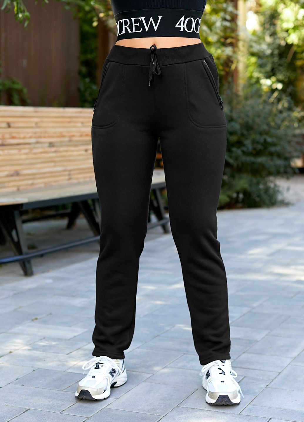 Трикотажные утепленные брюки из трикотажа тринитка с начесом Tailer (267161613)
