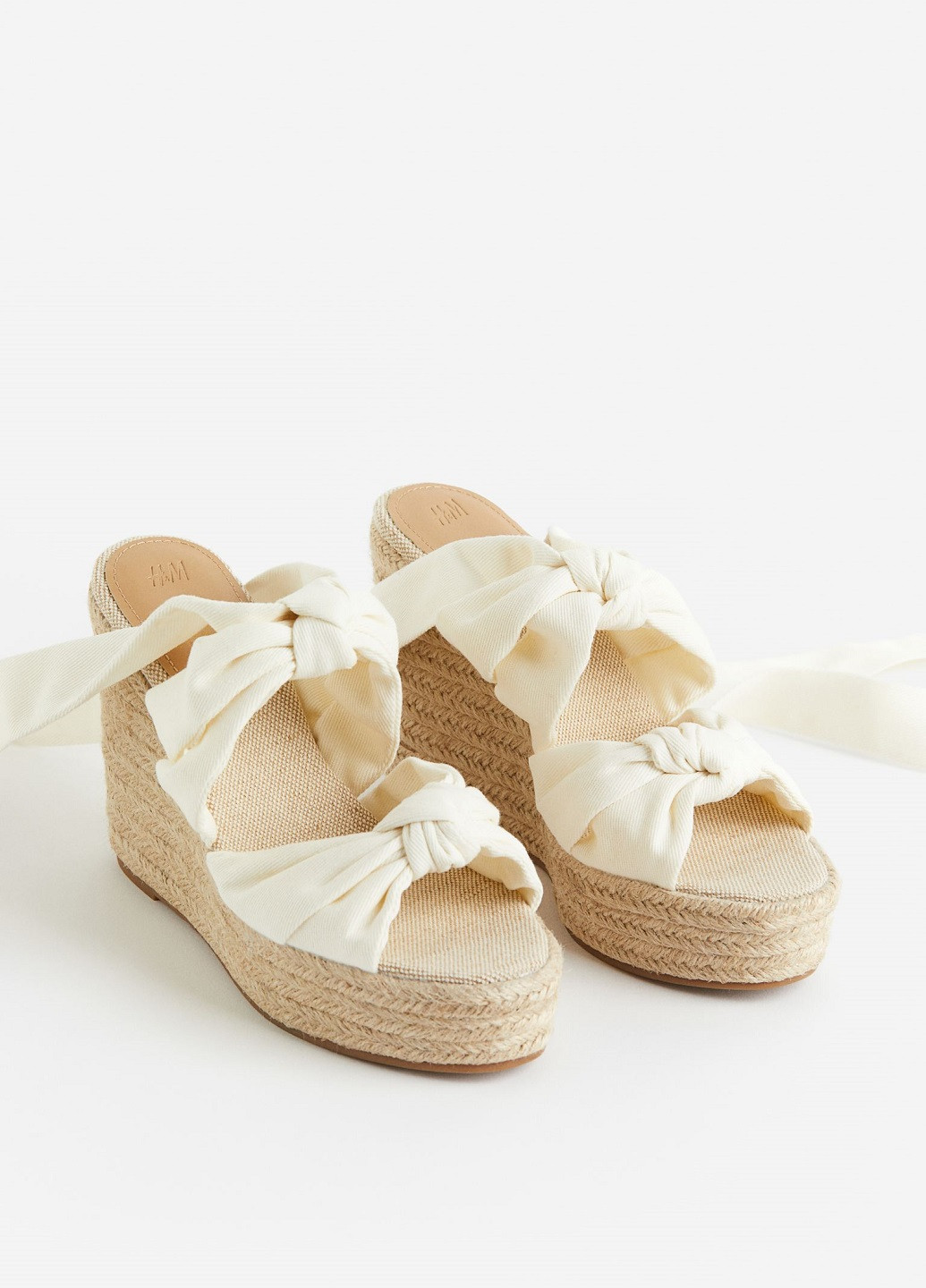 Білі еспадрильї H&M однотонний (267223877)