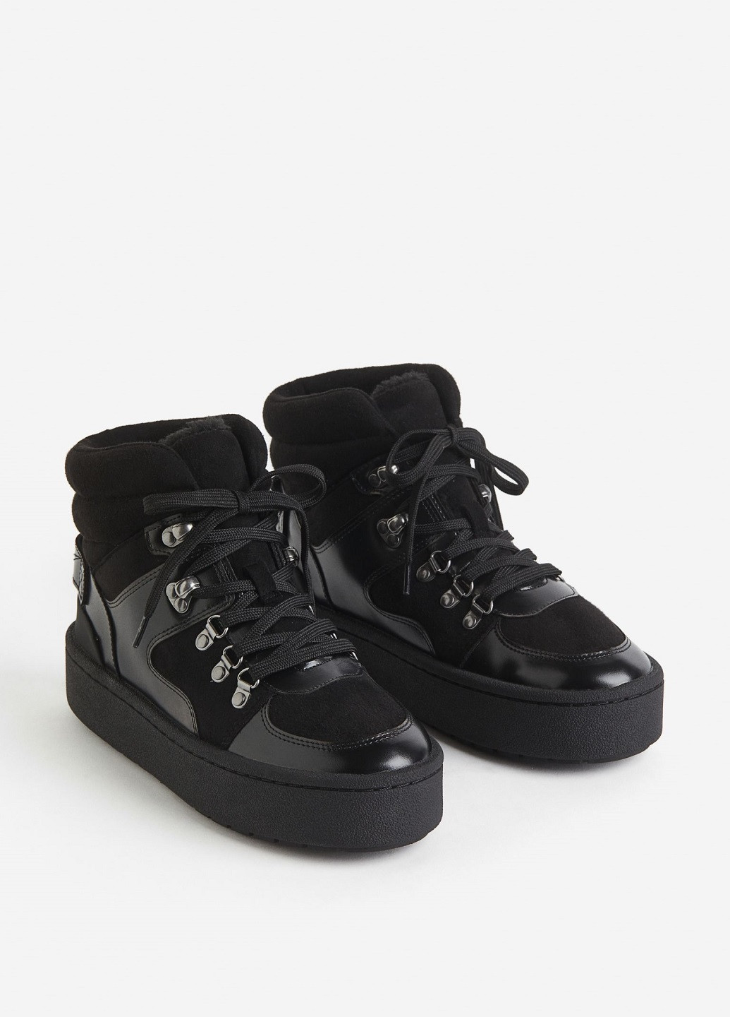 Черные зимние кроссовки H&M