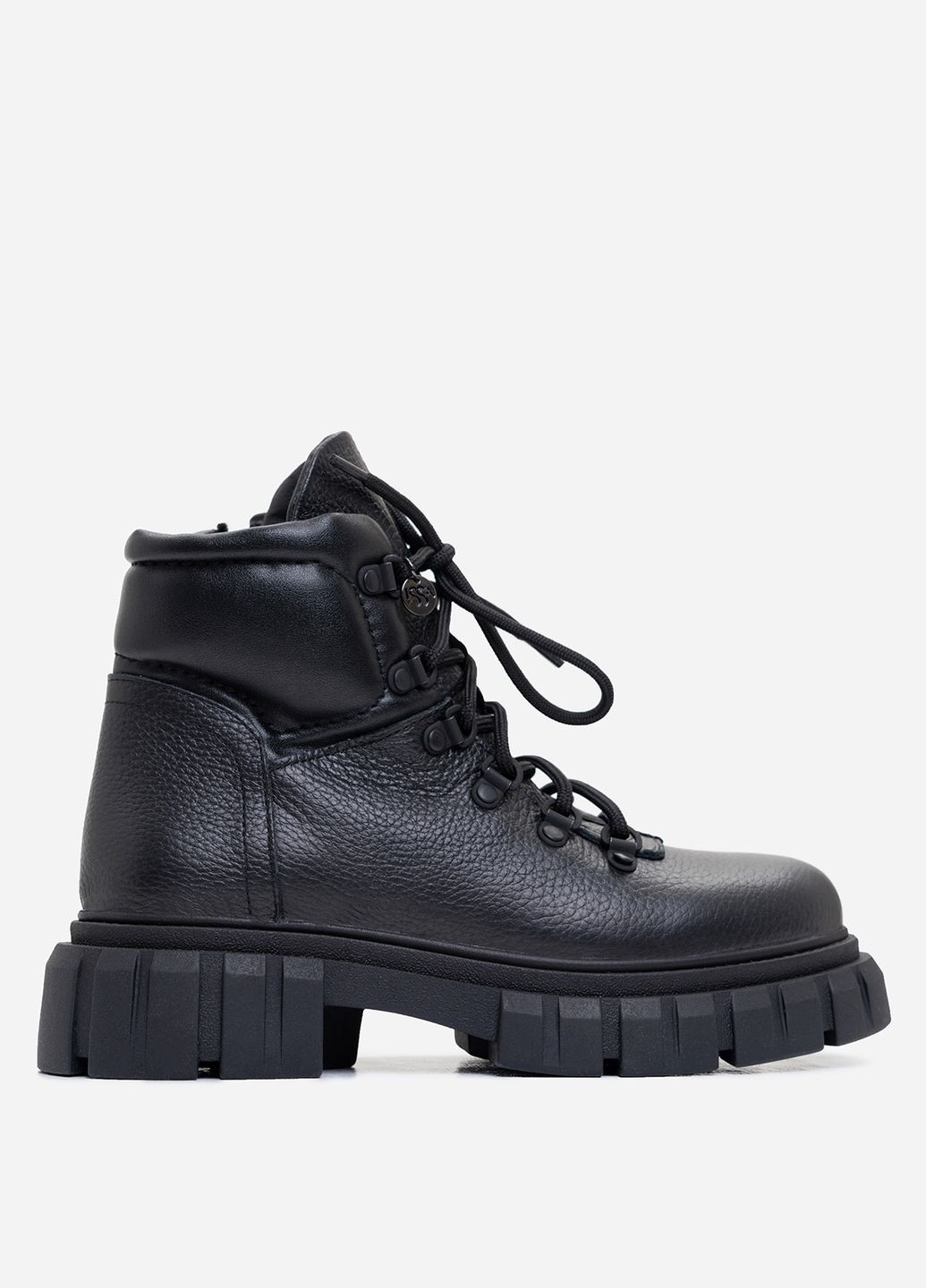 Зимние черные теплые ботинки на меху ISSA PLUS