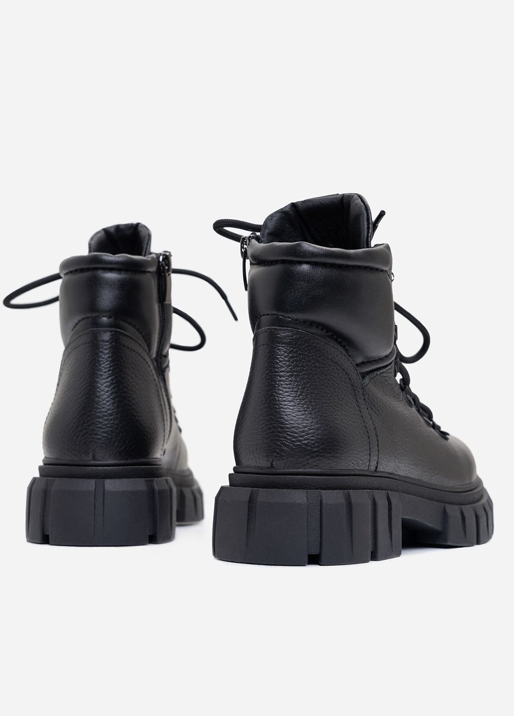 Зимние черные теплые ботинки на меху ISSA PLUS